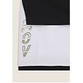 completo t-shirt cropped e canotta con stampa perlata bianco-nero donna large