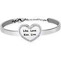 bangle lady message in acciaio collezione lady message bianco