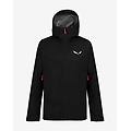 giacca con cappuccio puez gore-tex paclite nero rosso donna 34