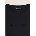 t-shirt cropped girocollo fit comfort con ricamo nero donna extra small