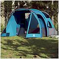 - tenda da campeggio a tunnel per 4 persone blu impermeabile
