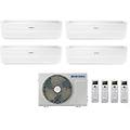 climatizzatore condizionatore inverter quadri split windfree evo 7000+9000+9000+12000 con aj080rcj