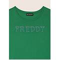 vestito in jersey con perline dorate bright green donna large