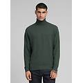 pullover a collo alto in cotone e cashmere
