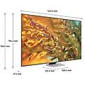 q80d tv qled 4k 55 qe55q80datxzt smart tv wi-fi eclipse silver 2024 processore nq4 ai gen2 4k ai