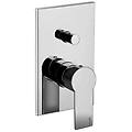 miscelatore incasso per doccia con deviatore a pulsante serie tango ta015cr cromato ottone