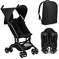 passeggino pocket pieghevole trasportabile a zaino grace black