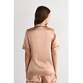 camicia maniche corte in seta taglio uomo donna naturale taglia s