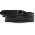 cintura sottile in pelle nero