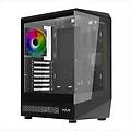 case gaming atx compatto vetro temperato ventola argb pwm usb 3. 0 type-c nero