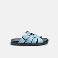 sandali con mini borchie da donna blu