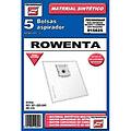 sacchetto per la polvere 915625 compatibile rowenta 5 pezzi bianco
