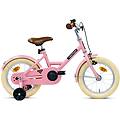 bici bambino dutchy 14 pollici rosa lucido con rotelle
