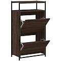 - scarpiera rovere marrone 60x34x112 cm in legno multistrato