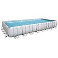 Bestway Piscina 56670 5 Power Steel Con Accessori Grigio Chiaro