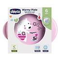 piatto pappa plastica warmy pappacalda rosa 00016000100000