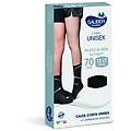 linea unisex calza corta q-skin 70 den blu taglia xl