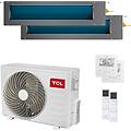 condizionatore canalizzabile serie d dual split 9000+12000 btu inverter a++ wifi unità