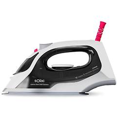 solac - ferro da stiro optima start 2400w colpo di vapore 120g/min e continuo 30g/min piastra ceramica