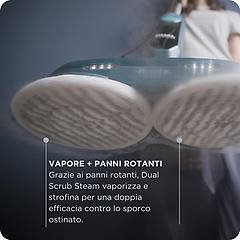 Ariete 4178 Scopa A Vapore Dual Steam Scrub Blu