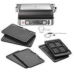 braun multigrill 9 cg 9167 griglia a contatto con piastre piastre piatte e waffle e sensore di temperatura