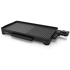black and decker bxgb2200e piastra/grill. 2200w. superficie di cottura 49x27cm. vaschetta di raccolta del grasso.