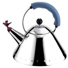 Alessi Bollitore Con Fischietto A Uccellino Azzurro