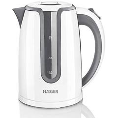 haeger bollitore elettrico caldo 1 7 l 2200 w bianco grigio