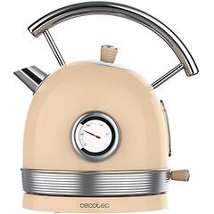 cecotec bollitore per acqua vintage retro thermosense 420 1 8 l 2200 w beige