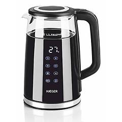 haeger bollitore ek-dig. 028a 1 7l 2200w vetro acciaio inox termostato nero