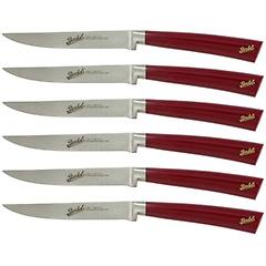 berkel set di 6 coltelli linea elegance per bistecca rosso