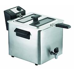 rgv fry tyoe 8 friggitrice potenza 3000 watt capacita 8 litri colore silver