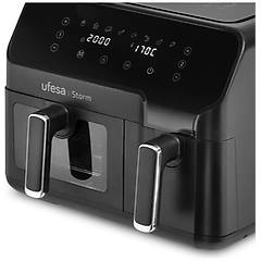 ufesa friggitrice ad aria storm capacita 9 5 5l 3 5l litri 2700 watt colore nero