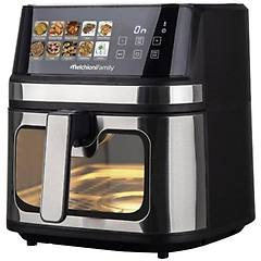 melchionifamily friggitrice ad aria melchioni gaia plus 8l 2200w doppia resistenza display led