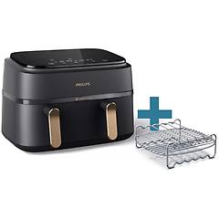 Philips 3000 Series Na352/04 Airfryer Con Doppio Cestello