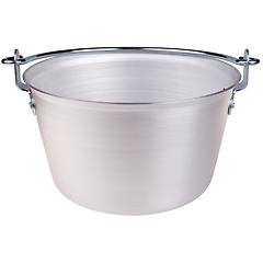 agnelli paiolo per polenta con manico ad arco diametro 32 cm linea alluminio 3 mm