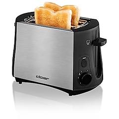 Cloer Tostapane 900w Nero-acciaio Inox