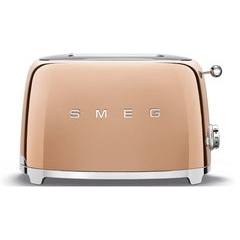 Smeg Tostapane 2 Fette 50's Style Oro Rosa Lucido Tsf01rgeu
