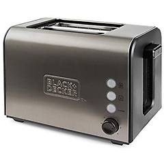 Black And Decker Bxto900e Tostapane In Acciaio Inox 900w Con 2 Slot