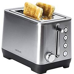 cecotec tostapane doppio bigtoast 2 slot 1000w in acciaio inossidabile