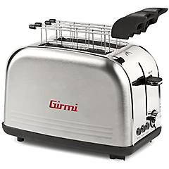 Girmi Tp57 Tostapane 800 W Corpo E Pinze Inox Ampie Fessure