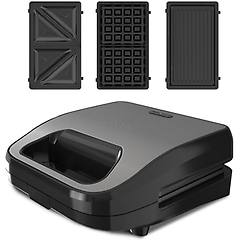 Black And Decker Sandwichera Bxsa754e 750w 3 Piastre Antiaderenti