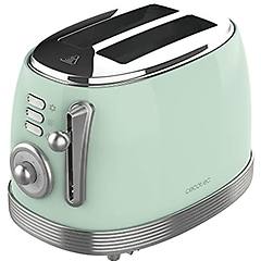 Cecotec Tostapane Vintage 800 Light Green 850w Doppia Fessura