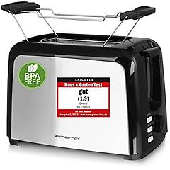 emerio to 123924 tostapane 7 2 fetta e 750 w nero acciaio inox