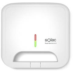 solac - tostiera buon sandwich ii 2 panini 750w piastre quadrate antiaderente facile da pulire compatta e