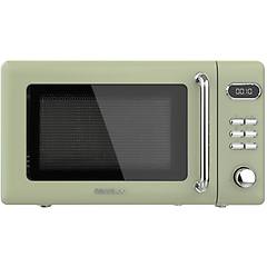 cecotec microonde digitale vintage proclean 5110 retro green con grill 20l 700w verde