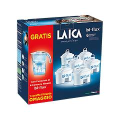 laica kit 6 filtri biflux caraffa