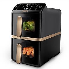 Philips Friggitrice Ad Aria Serie 4000 Verticale Doppia