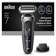 Braun Rasoio Barba Series 7 Skinflex Ricaricabile Gold