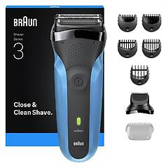 Braun 8700216735940 Rasoio Elettrico Trimmer Nero Blu
